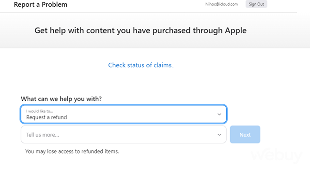 Khi mua hoặc đăng ký nhầm dịch vụ trên App Store bạn có thể lấy lại được tiền?