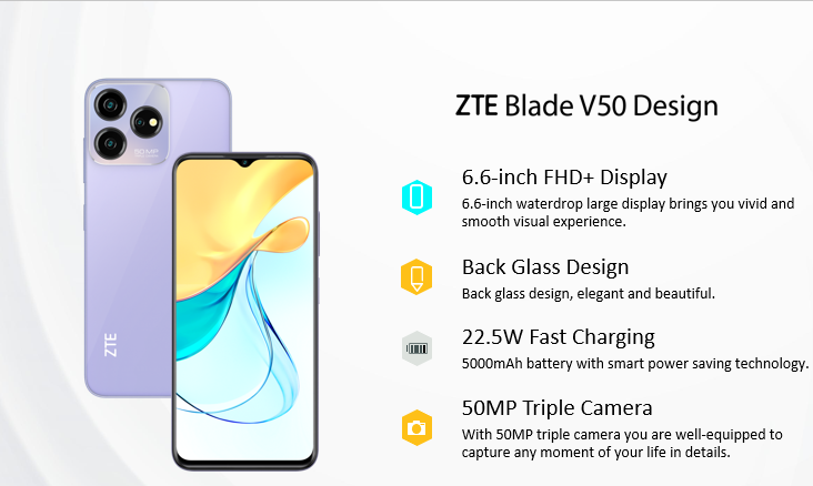 cấu hình ZTE Blade V50 Design 256GB