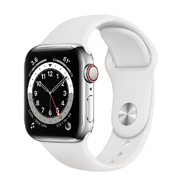 Apple Watch Series 6 44mm LTE (Viền thép dây cao su) - Chính hãng VN/A-43834