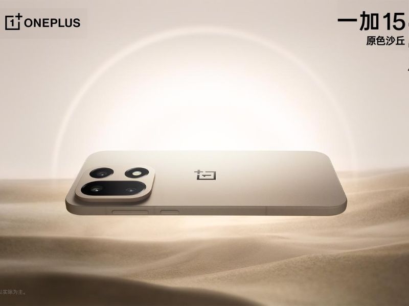 Ảnh OnePlus 15 lộ diện với màu Bão Cát sang trọng và thiết kế mới