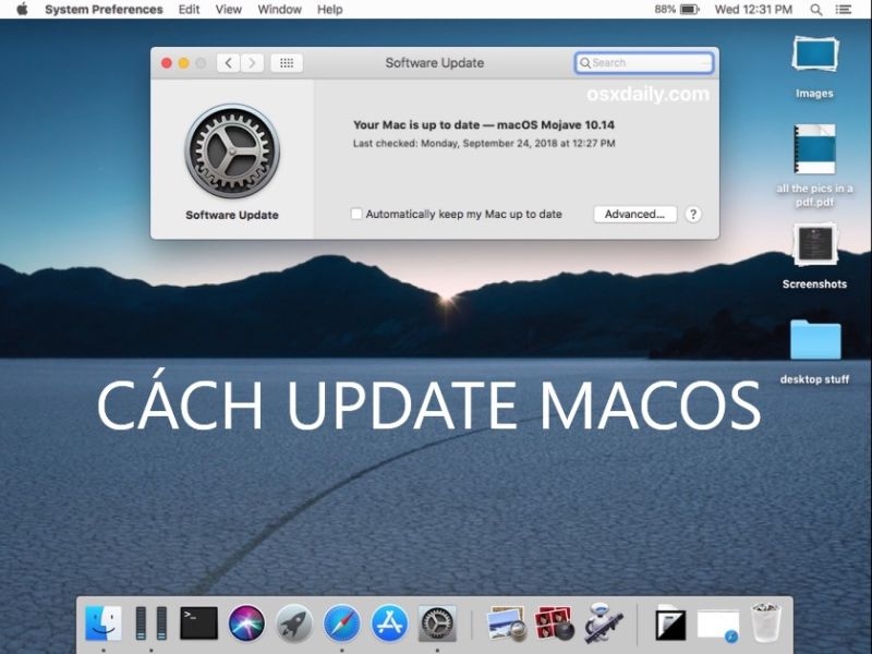 Hướng dẫn cách cập nhật Macbook đơn giản và ổn định