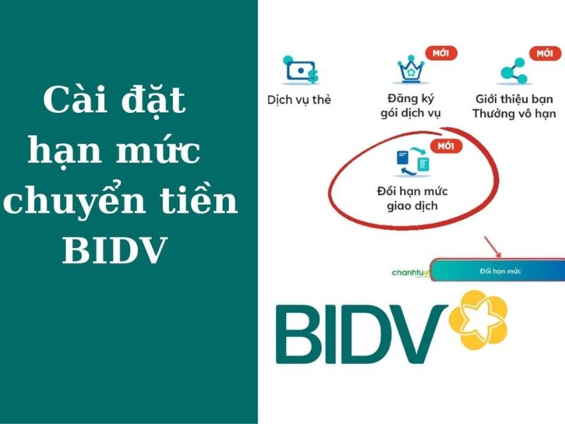 Hướng dẫn cài đặt hạn mức chuyển tiền BIDV trên điện thoại chi tiết