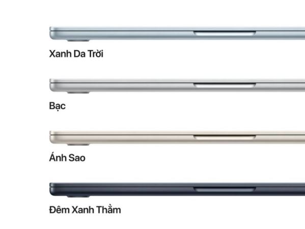 MacBook Air M4 màu nào được ưa chuộng nhất năm 2025