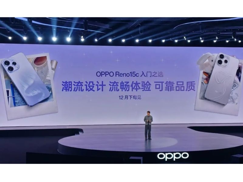 OPPO Reno15c lộ diện với thiết kế mới, dự kiến ra mắt tháng 12