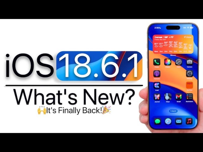 Apple phát hành iOS 18.6.1, bổ sung tính năng đo oxy trong máu