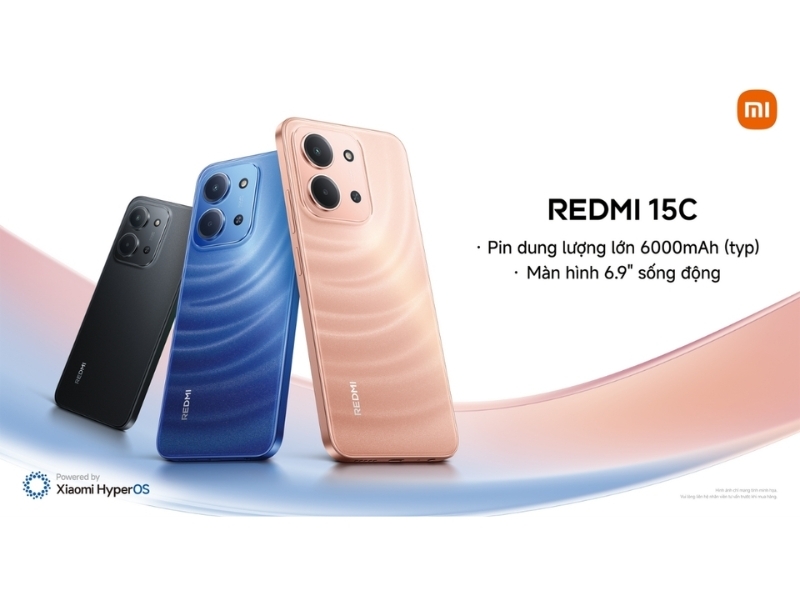 Xiaomi ra mắt Redmi 15C với pin lớn 6000mAh và sạc nhanh 33W