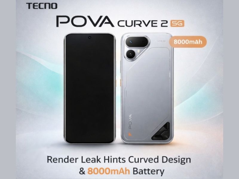 Tecno Pova Curve 2 5G lộ ảnh render với màn cong 144Hz, pin khủng