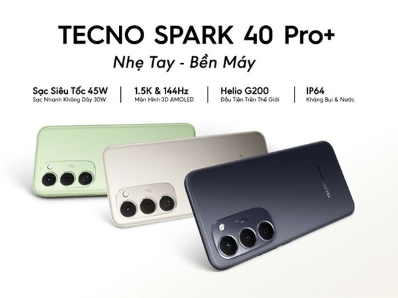 Tecno Spark 40 Pro+ ra mắt: Smartphone tầm trung nổi bật năm 2025