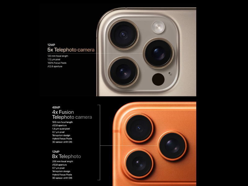 camera iPhone 16 pro max vs iPhone 17 pro