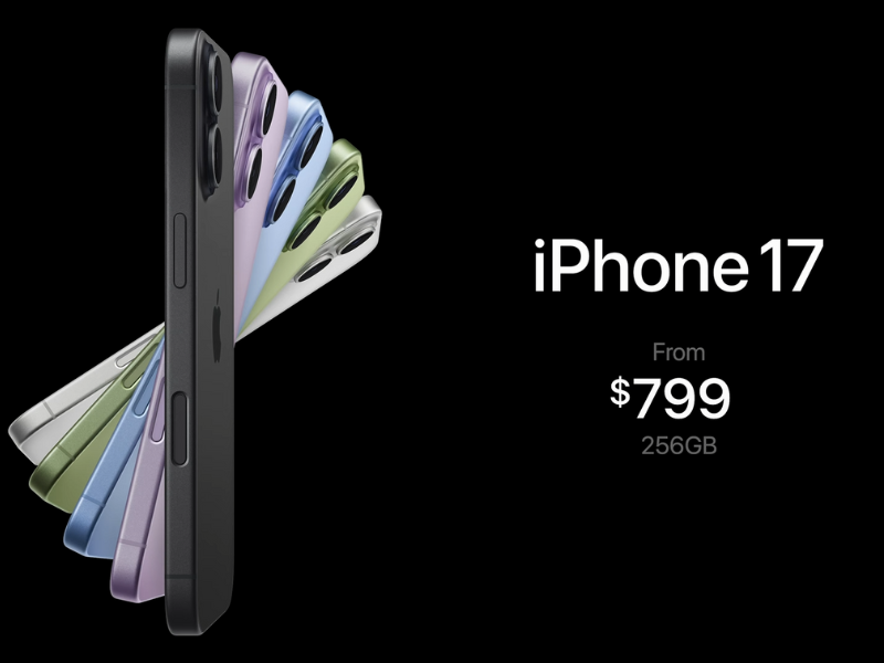 giá iPhone 17 khởi điểm