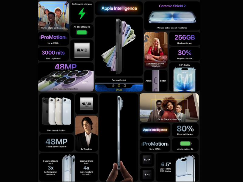 tổng hợp cấu hình iPhone 17 vs iPhone Air