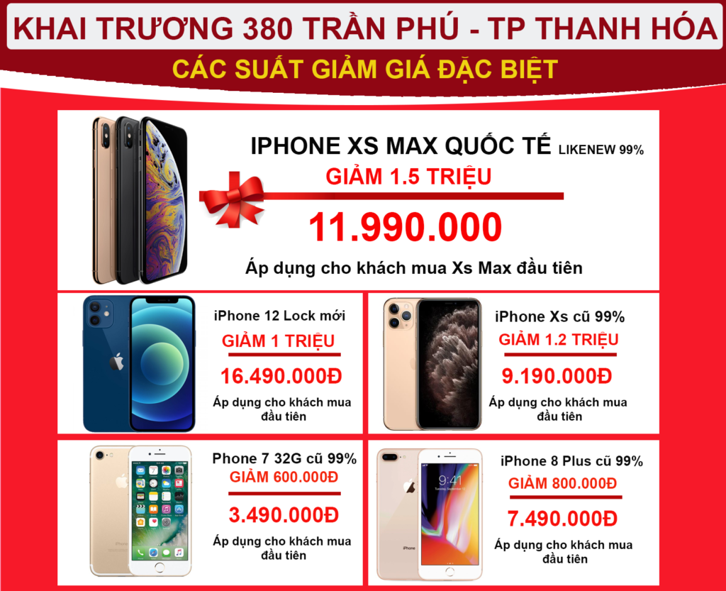 Mừng khai trương - Săn khuyến mại tại Clickbuy 380 Trần Phú - TP Thanh Hóa - Clickbuy