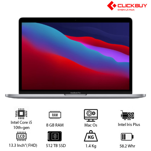 MacBook Pro 2020 13 inch (MXK52/MXK72) Core i5 1.4GHz 8GB RAM 512GB SSD – Like New