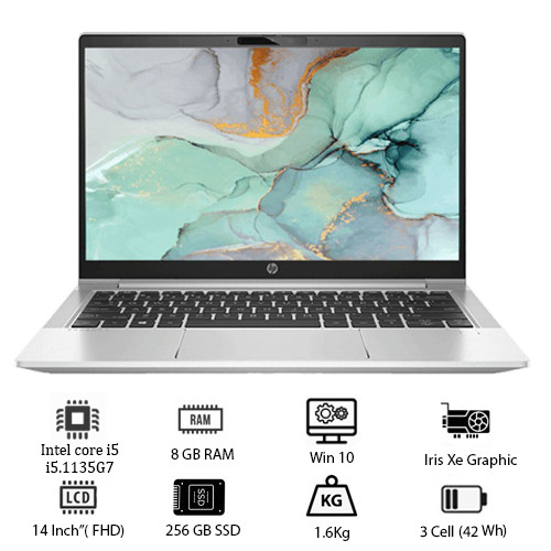 Laptop Hp ProBook 440 G8 (Intel Core i5.1135G7/8GB DDR4/SSD 256GB/Intel Iris Xe Graphics/14 FHD/Win10/Silver)