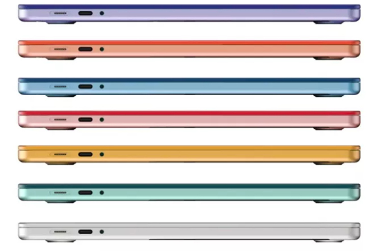 Đắm chìm với 7 màu sắc tuyệt vời của MacBook Air 2022