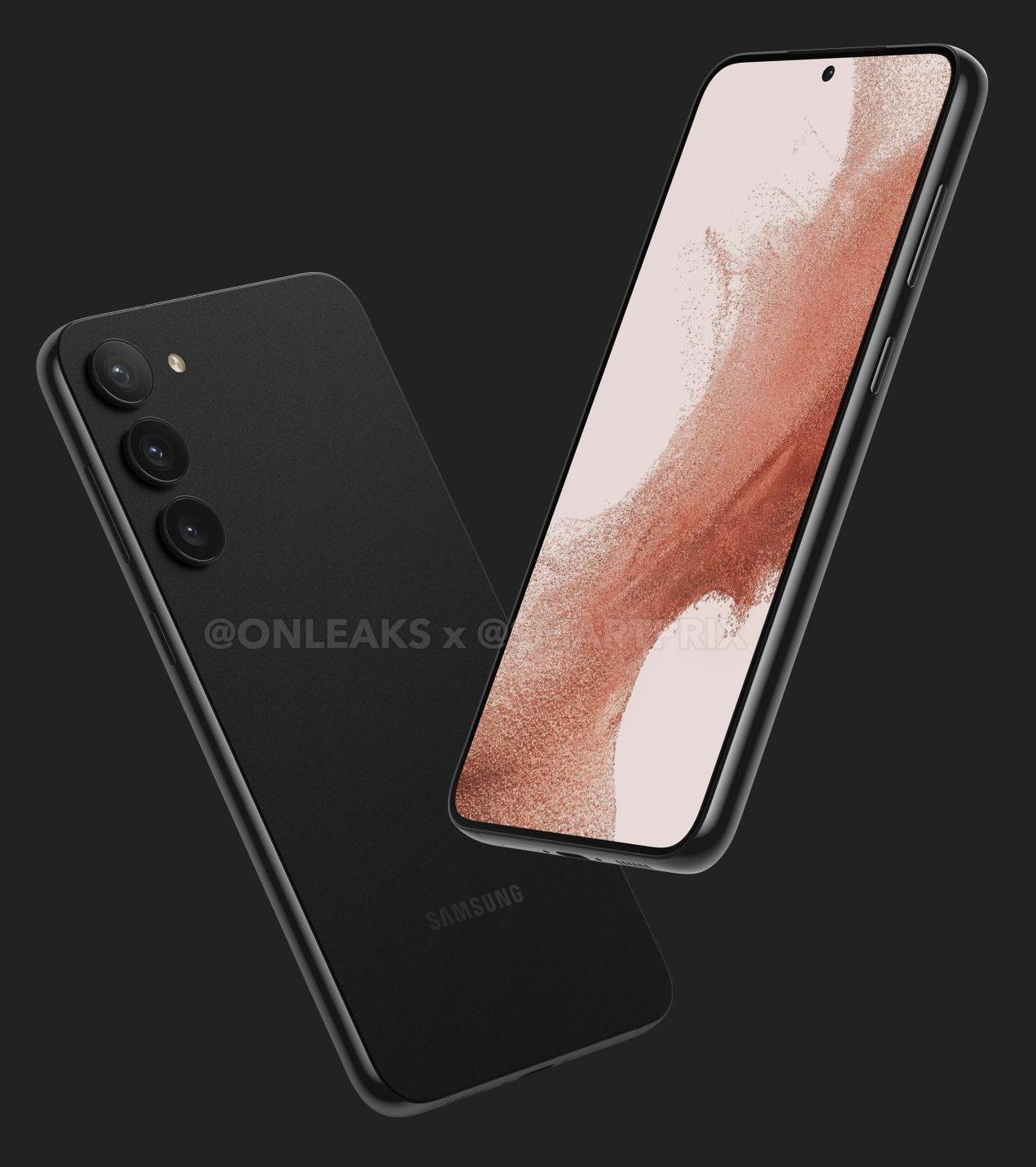 Samsung Galaxy S23 và S23+ tiết lộ thiết kế qua hình ảnh renders.