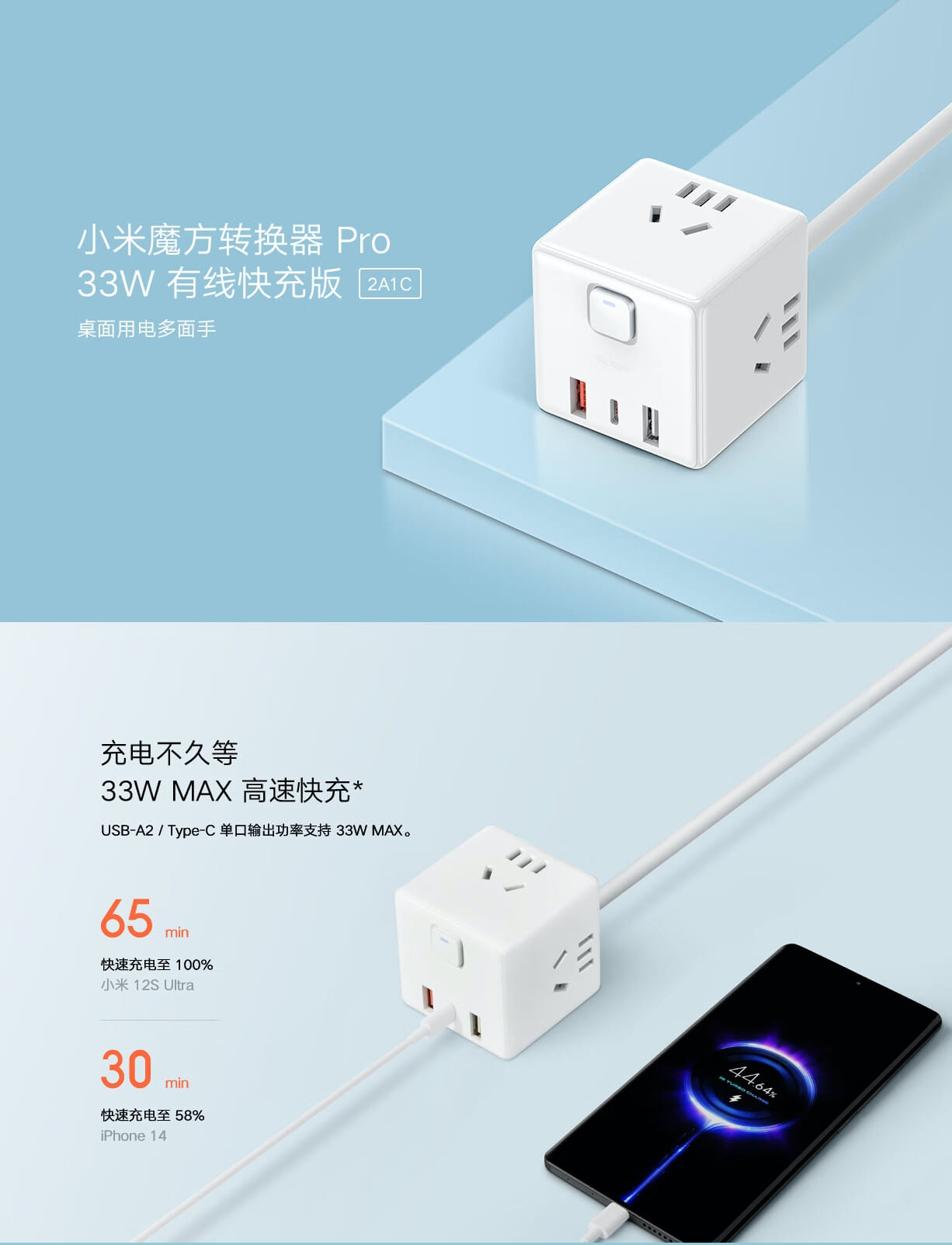Xiaomi Rubik's Cube Converter Pro ra mắt hỗ trợ sạc nhanh 33W