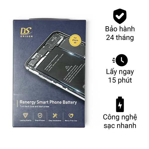 Thay pin iPhone 12 Pro Max dung lượng chuẩn chính hãng Daison