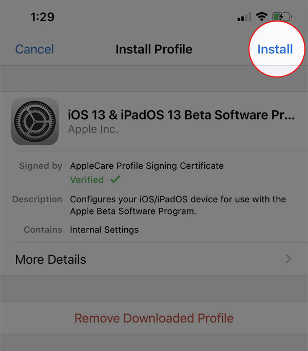 cập nhật iOS 13 beta