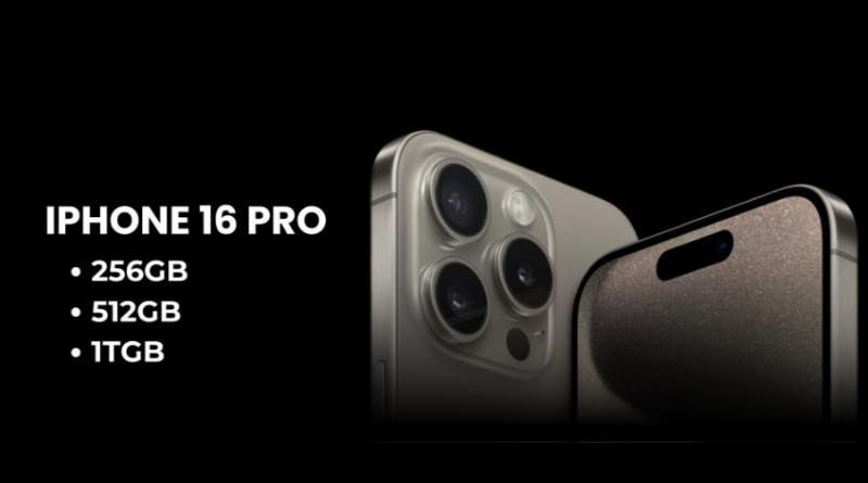 các phiên bản dung lượng của 16 Pro Max