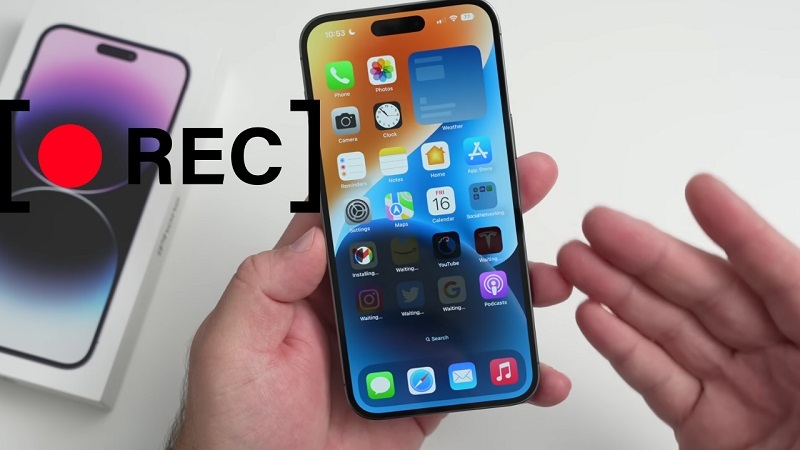 Quay màn hình iPhone 16 tại tính năng sẵn có trên iPhone