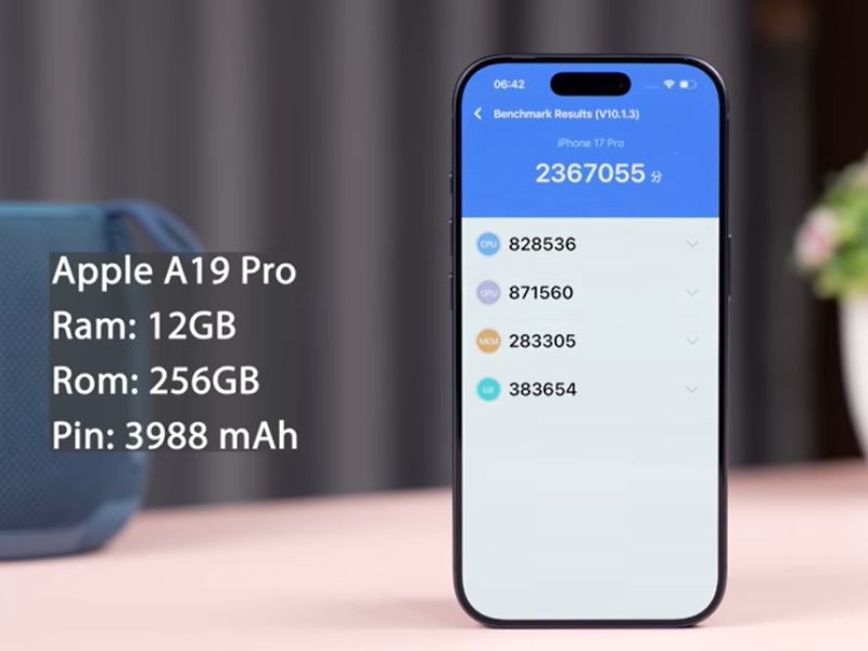 antutu cho thấy chipset hoạt động mạnh mẽ, vượt trội