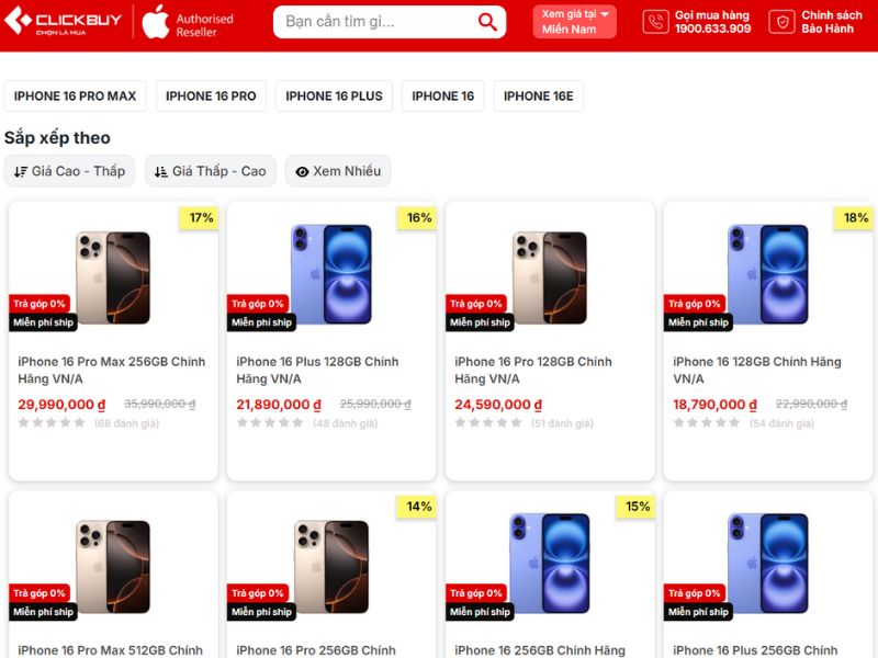CLICKBUY là lựa chọn hoàn hảo để mua iPhone 16 Plus