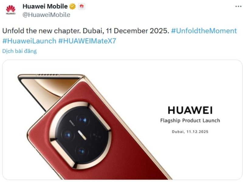 Huawei Mate X7 ra mắt