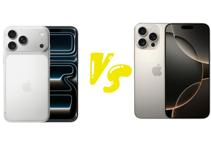 So sánh 2 phiên bản Pro của dòng iPhone 17 và 16