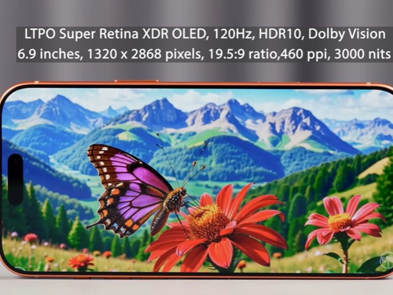 màn hình của dòng Pro Max thế hệ 17