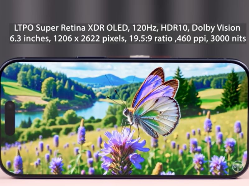 Màn hình hỗ trợ độ sáng tối đa 3000 nits ấn tượng