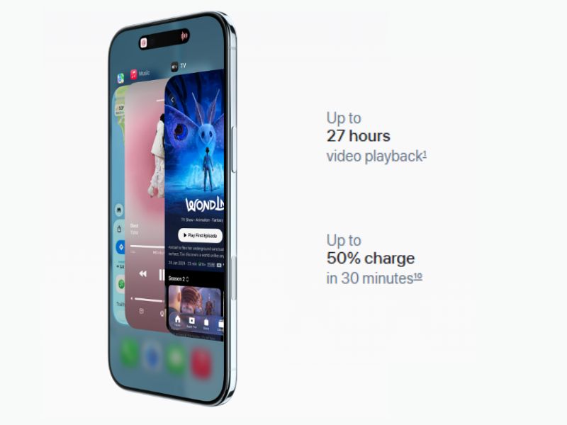 Dung lượng pin và sạc ấn tượng 50% trong 30 phút