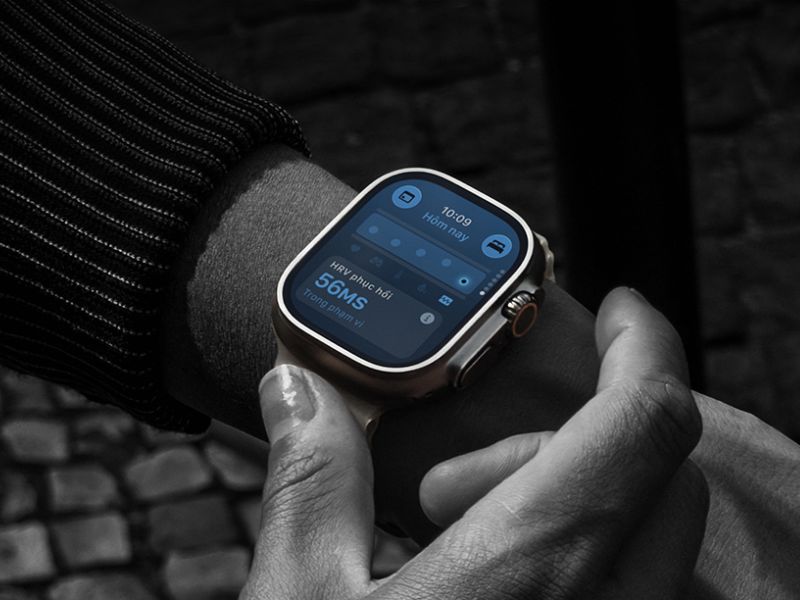 Kính sapphire bền bỉ trên Apple Watch Ultra 4