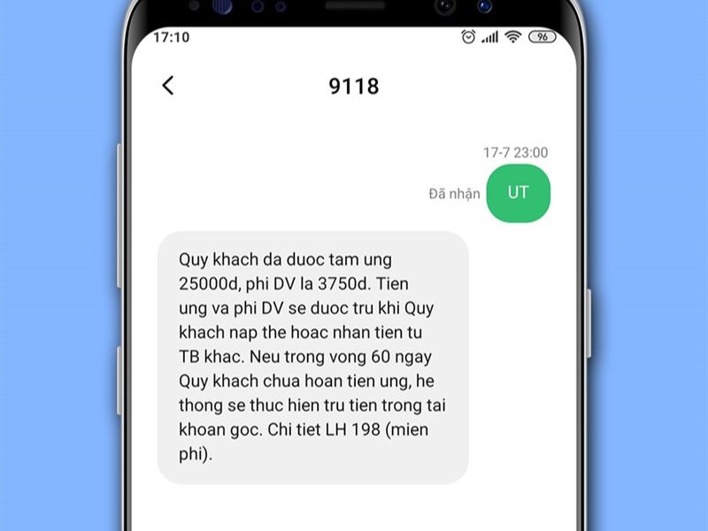 Cách thực hiện ứng tiền điện thoại Viettel bằng Xtime