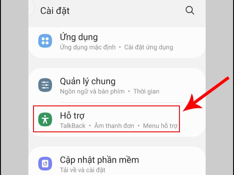 Cách bật nút Home ảo trên điện thoại Samsung