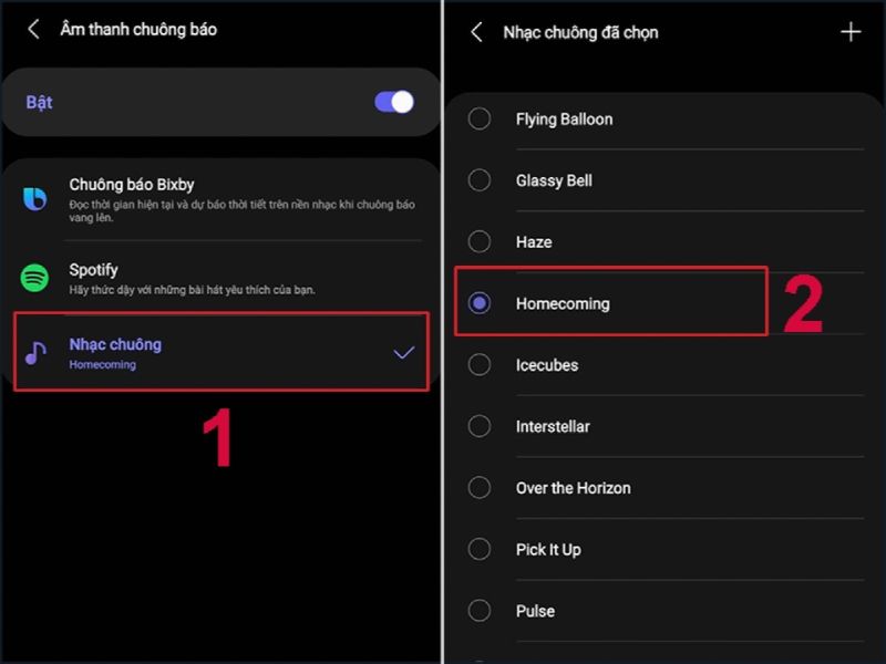 Cài đặt chuông báo thức cho điện thoại
