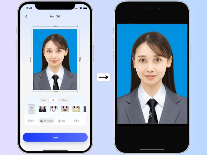 Hướng dẫn các bước chụp ảnh thẻ bằng điện thoại