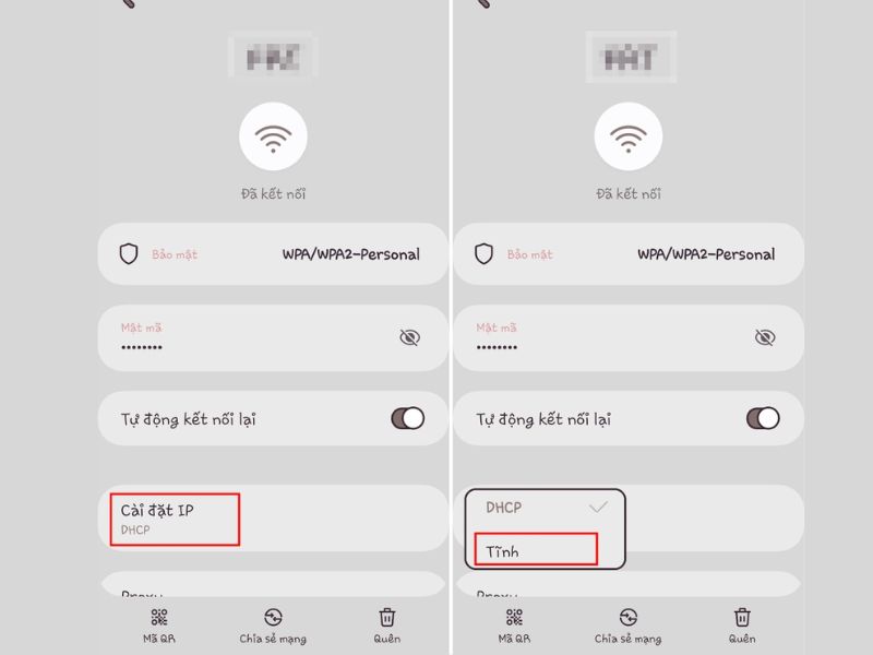 Cách đổi địa chỉ IP trên androi