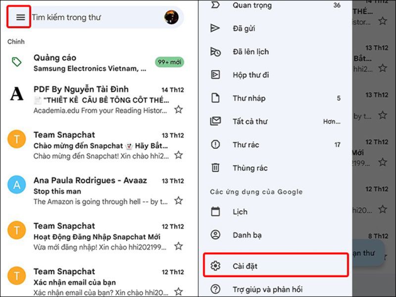 Hướng dẫn đổi tên Gmail trên điện thoại Android