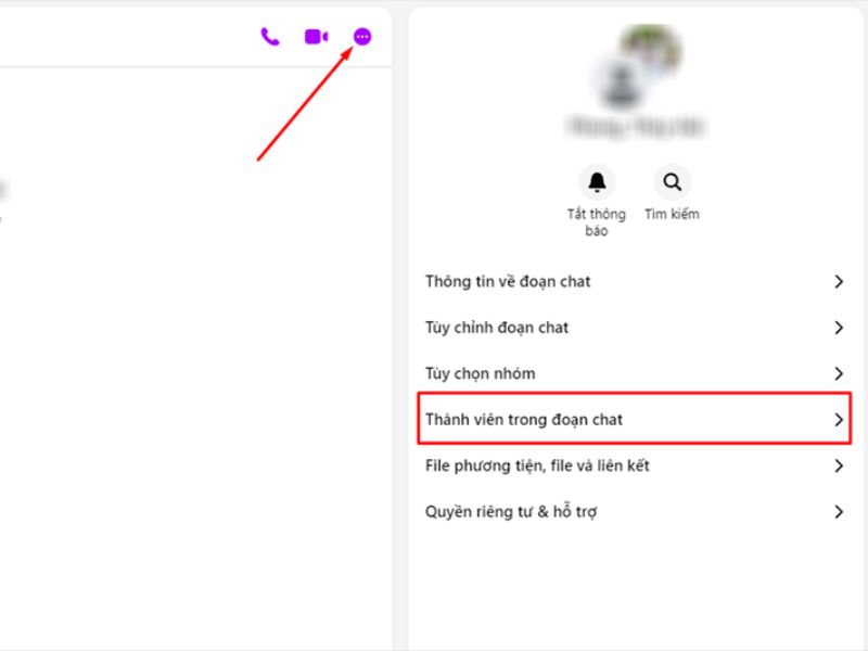 Xóa người khác khỏi nhóm trên Messenger