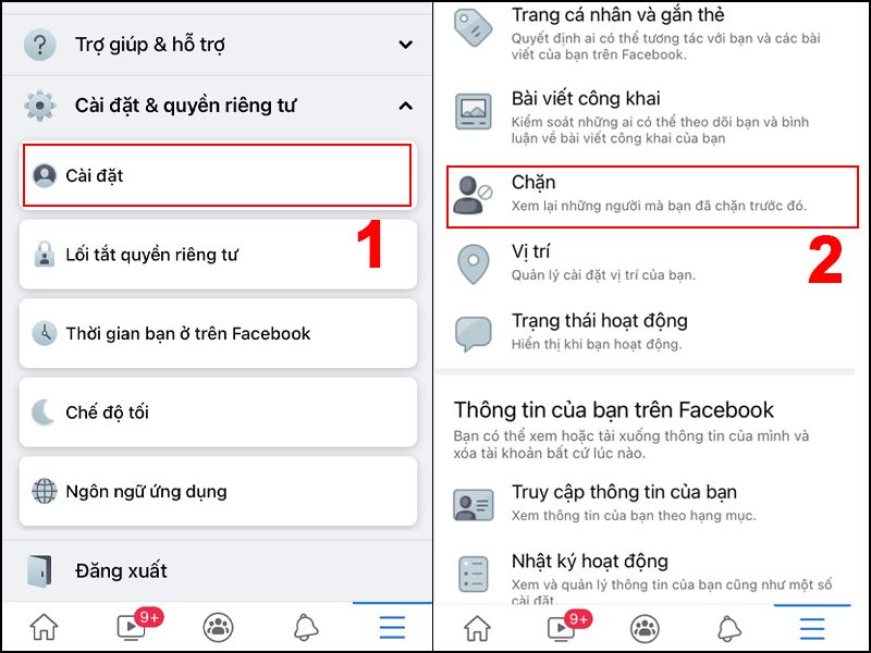 Mở chặn Facebook trên android