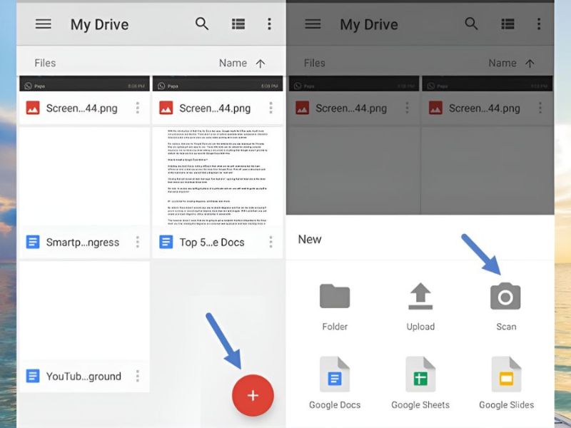 Cách Scan tài liệu bằng Google Drive