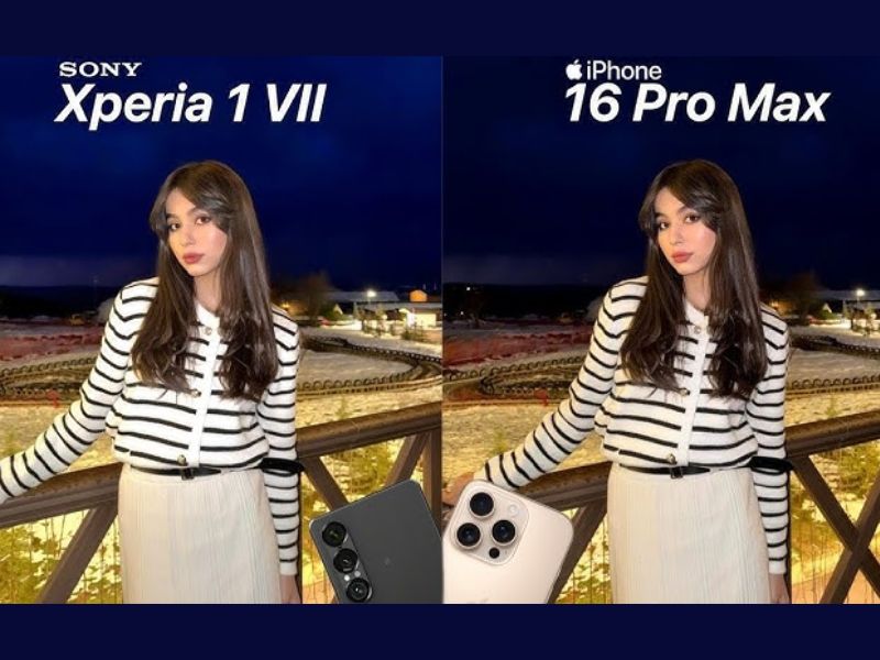 Ảnh chụp của Sony Xperia 1 vII và iPhone 16 Pro Max