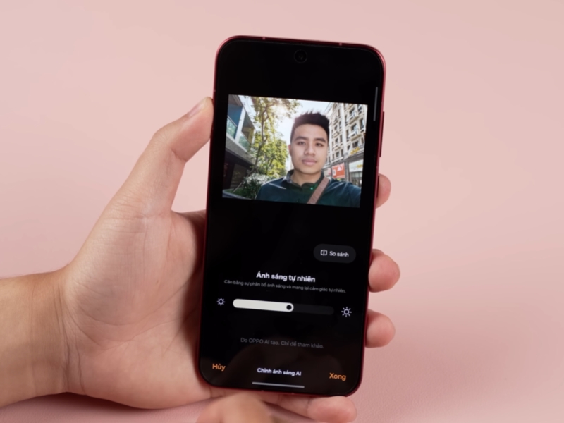 Hướng dẫn dùng cân bằng sáng AI trên OPPO Find X9