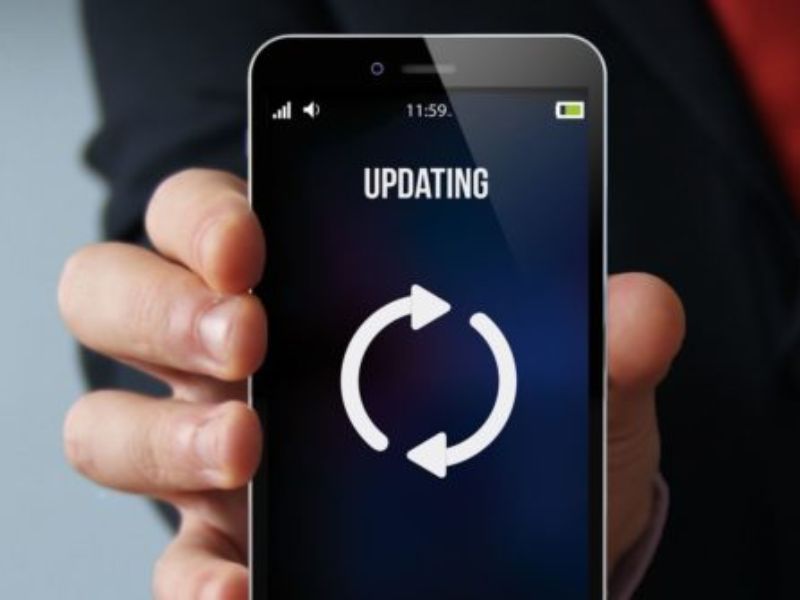 Tiến hành cập nhật ứng dụng