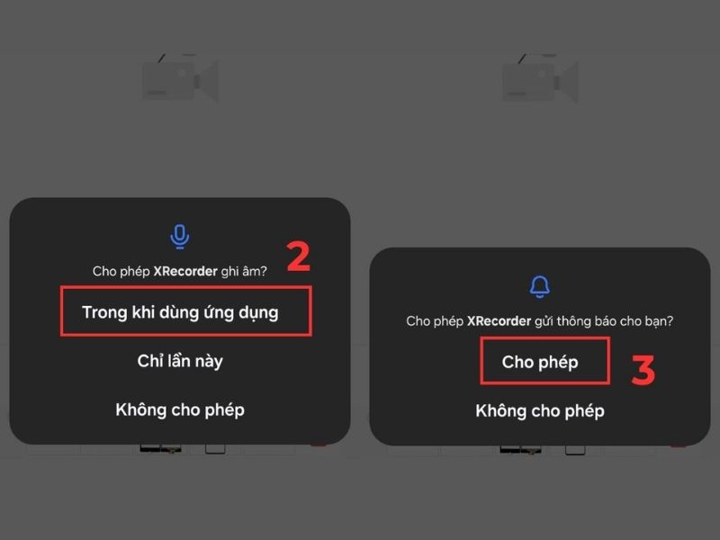 Cấp quyền truy cập cho ứng dụng thứ ba quay màn hình