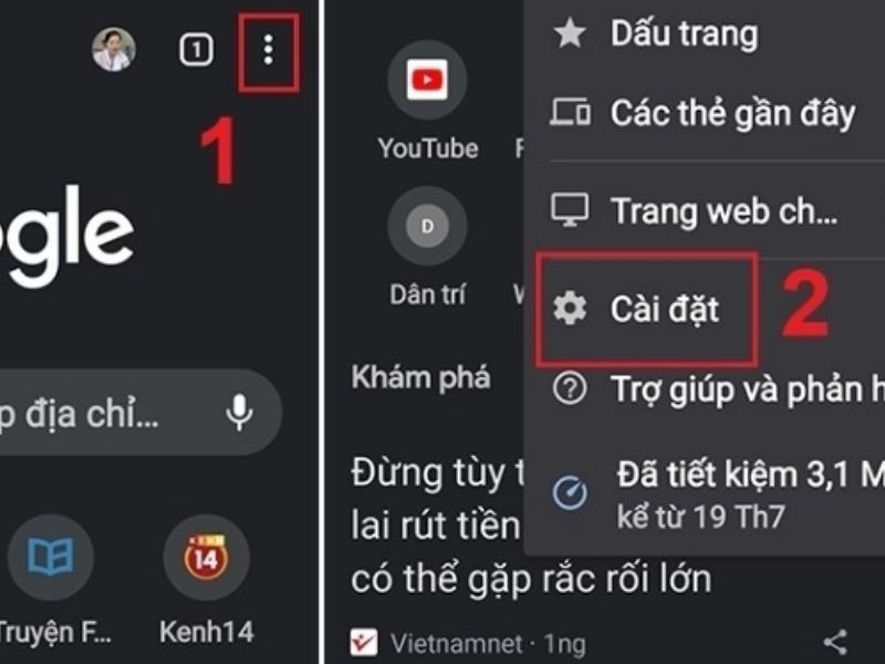 Chặn 1 trang web trên điện thoại Android