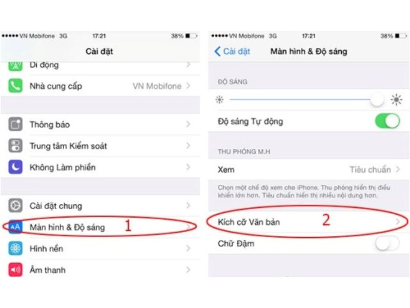 Hướng dẫn chỉnh cỡ chữ cho điện thoại iPhone