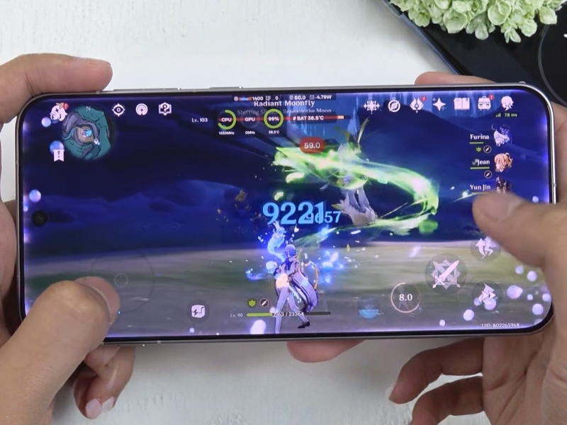 Test game Genshin Impact trên OPPO Find X9