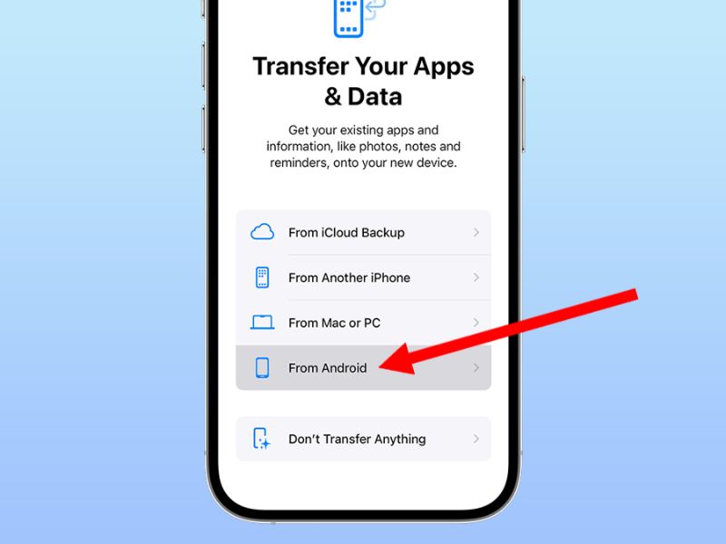 Chuyển ảnh từ Android sang iPhone bằng Mobiletrans